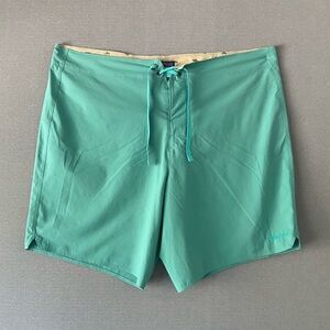 Patagonia Teal Board Shorts, Caribbean Turquoise Green, Men's, 38